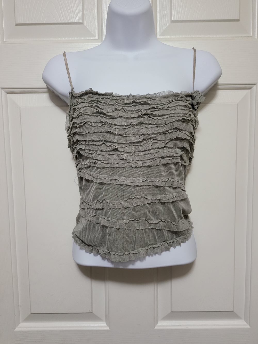 Max Studio Sage Ruffle Spaghetti Strap Camisole
